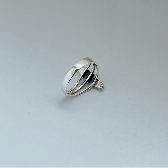 Sterling silver turquoise ring, turquoise ring, silver turquoise ring - Picture 8 of 12